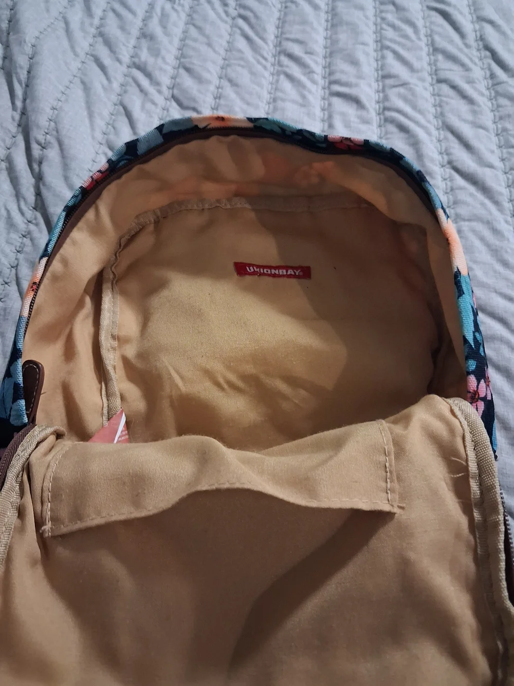 Unionbay Floral Navy Mini Backpack Handbag